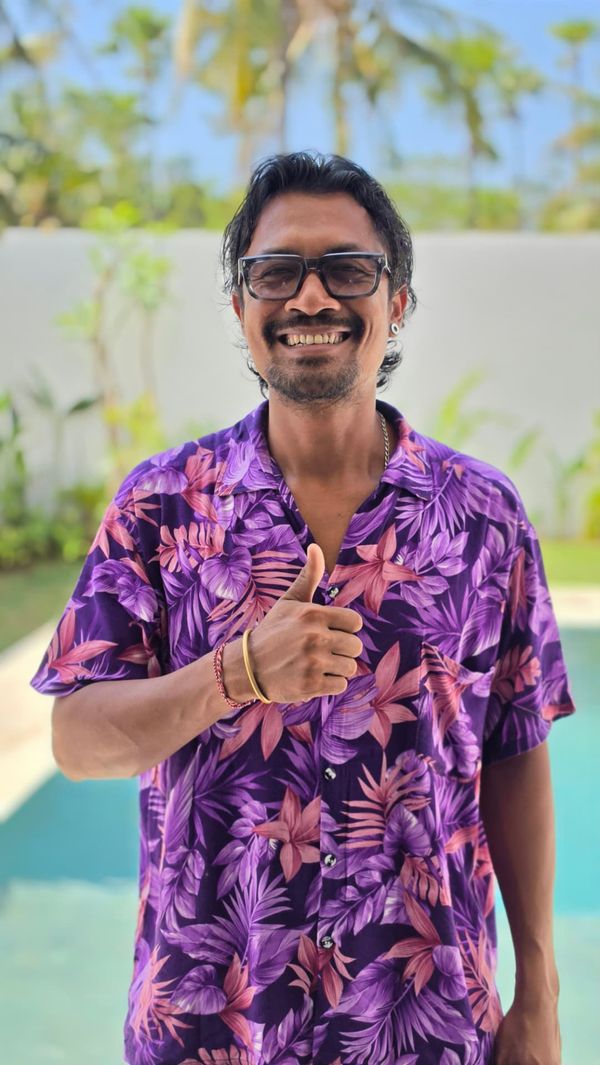 Portrait of Nengah, your friendly Balinese driver from Amed